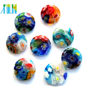 cabochons en verre oblat perles millefiori en gros